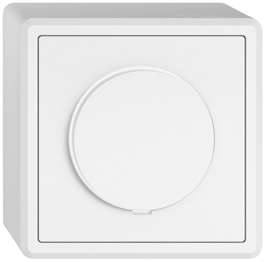 AP-Dimmer EDIZIO.liv SNAPFIX® bel.ws Phasenabschnitt 20…600W/20…600VA ws