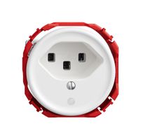 Steckdose STANDARDdue SNAPFIX® 1×T23 mit LED ws