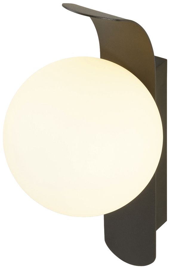 Applique SLV SUN G9 1×40W Ø120×255×40mm tondo nero