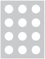 UP-Montageplatte robusto 4×3 Aluminium, grau