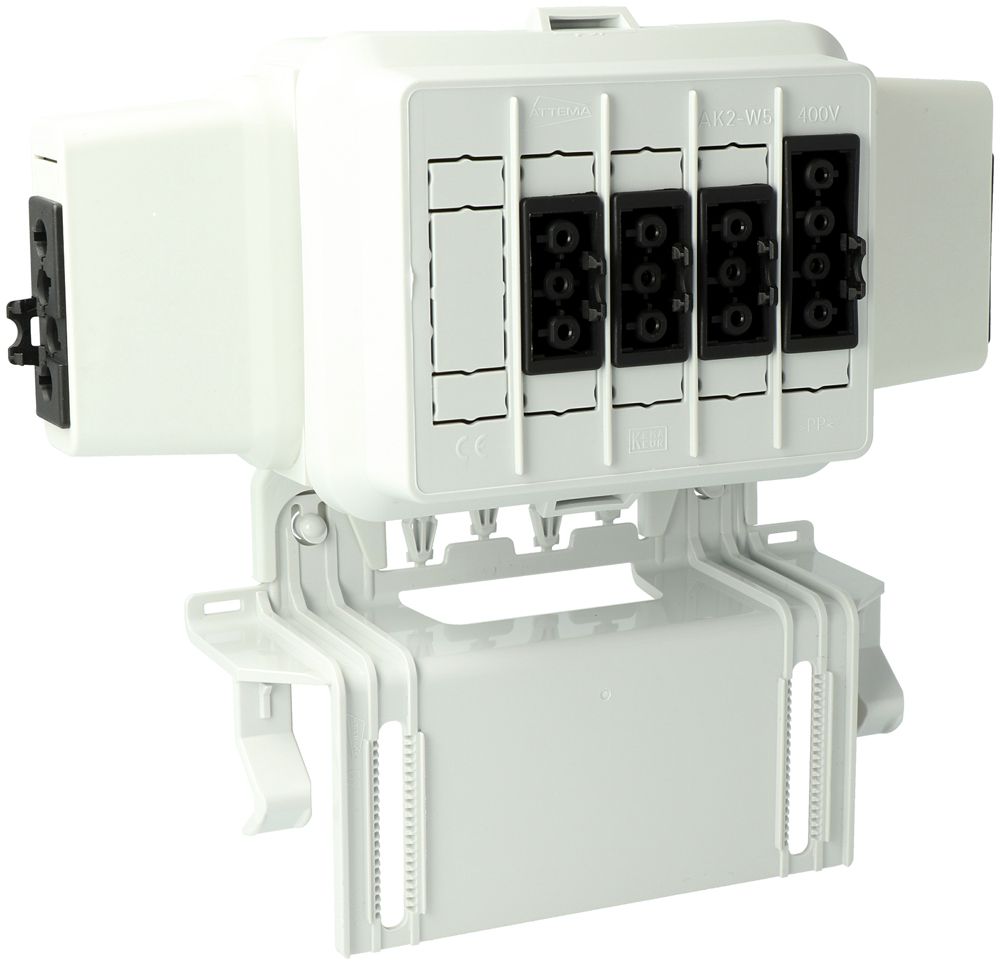 Boîtier AGRO, in: 4P no out: 3×3P no L1, 1×4P L1+L2, Wieland