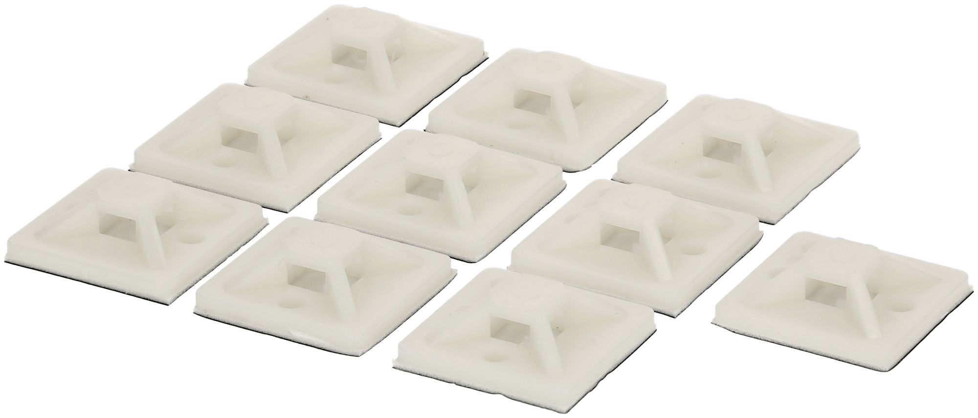 Socle pour collier MAX HAURI 29×29mm max.7.6mm 10 pièces blanc