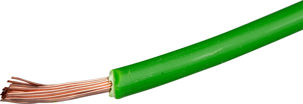 T-Litze halogenfrei 1.5mm² grün Eca, Spule à 100m