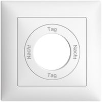 Frontset Nacht-Tag-Nacht-Tag EDIZIOdue 88×88mm weiss