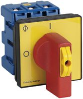 EB-Lasttrennschalter f.Fronteinbau 3P, 20A, 0-1, gb, 64×64mm, Sperrvor.rt/gb