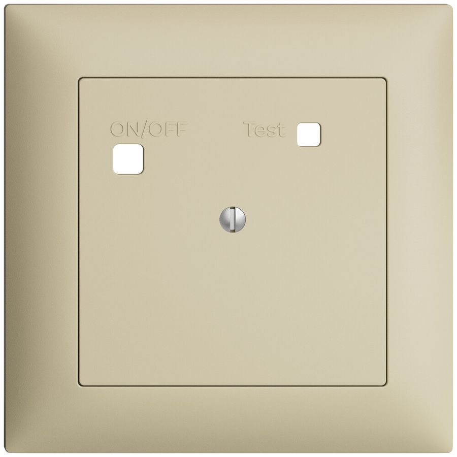 Frontset EDIZIOdue zu FI-Steckdose FMI, blind, vanille