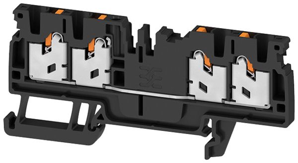 Borne de passage joignable WM S4C 2.5mm² 24A 800V ressort 4×1 DIN35 no