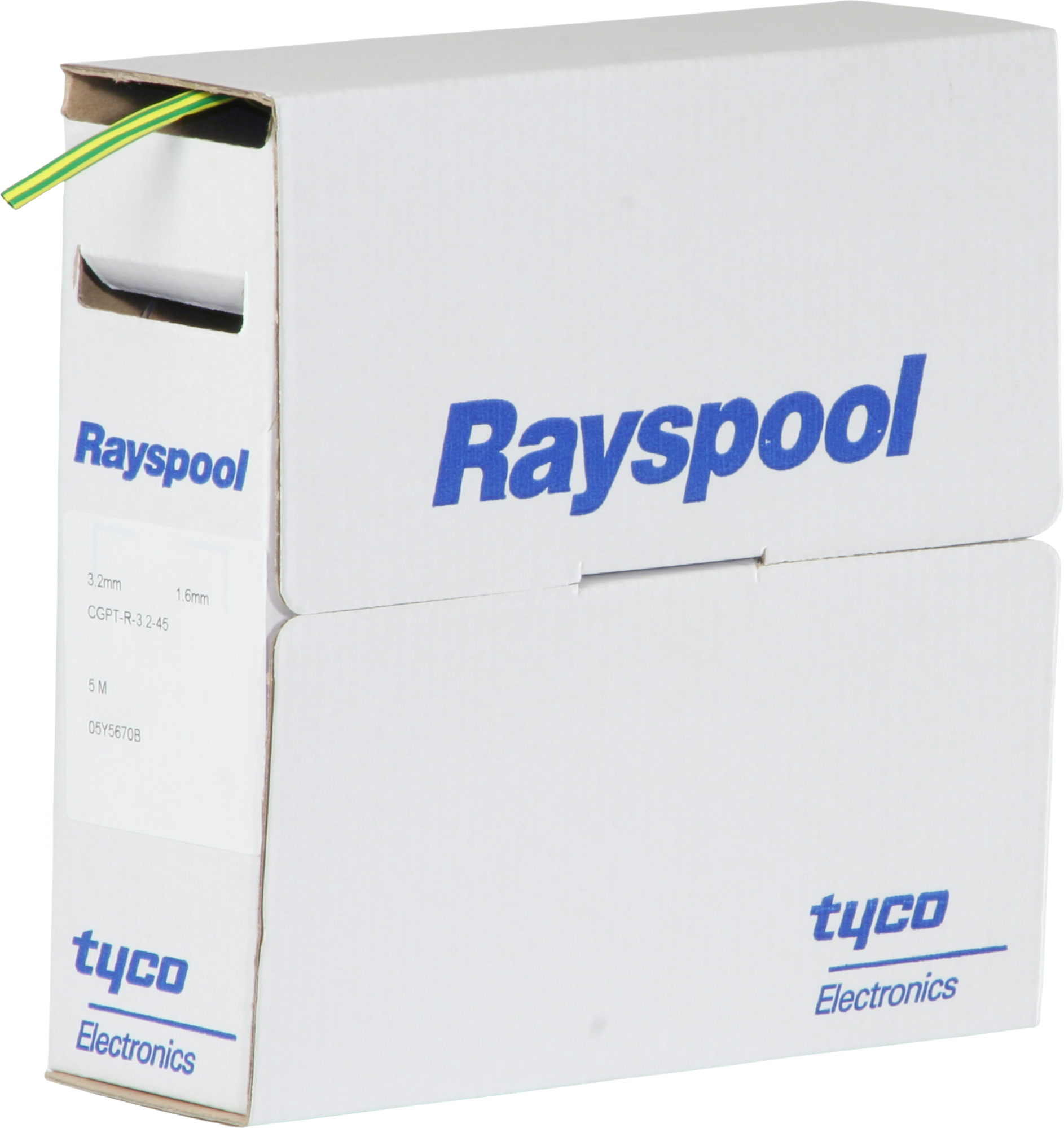 Gaine rétractable CGPT-R 3.2…45mm vert/jaune