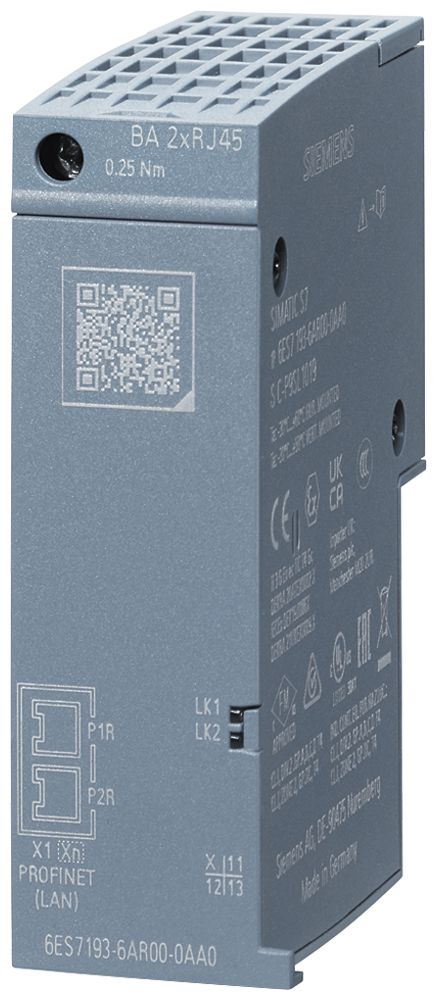 SPS-Busadapter Siemens SIMATIC ET200SP BA 2×RJ45, PROFINET