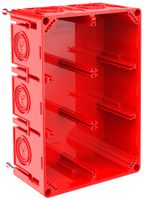 Einlasskasten CRALLO-LEU 198×138×73mm 3×2 Halogenfrei rot