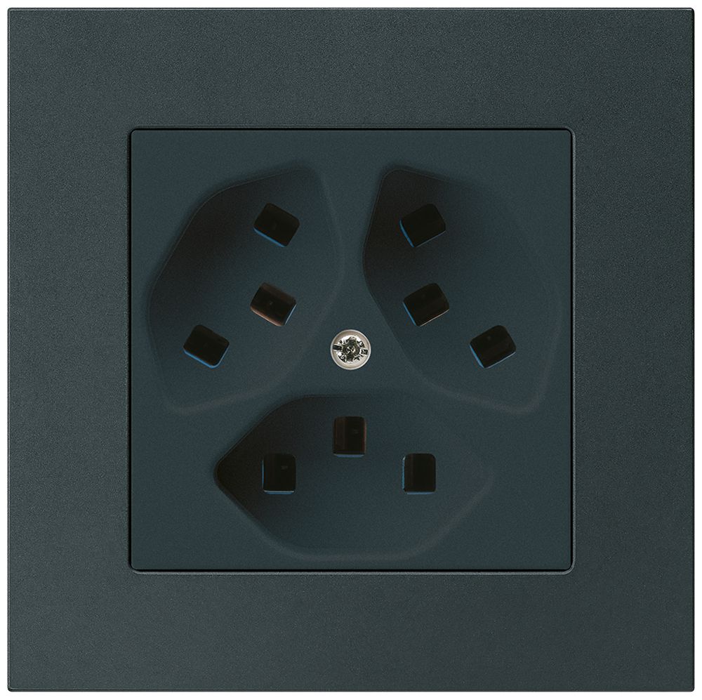 Presa INC Hager kallysto.pro 3×T23 C nero