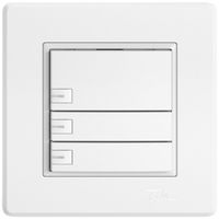 Pulsante universale INC EDIZIO.liv UNI SNAPFIX® 5…48V c.LED blu 3× com.1T bi