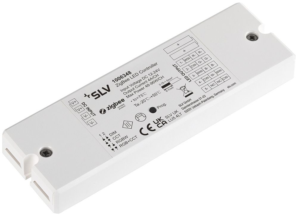 Apparecchio di comando luce SLV RGBW 12…24V ZigBee bianco
