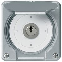 Interrupteur à clé ENC robusto IP55 avec clapet S0/1P aluminium