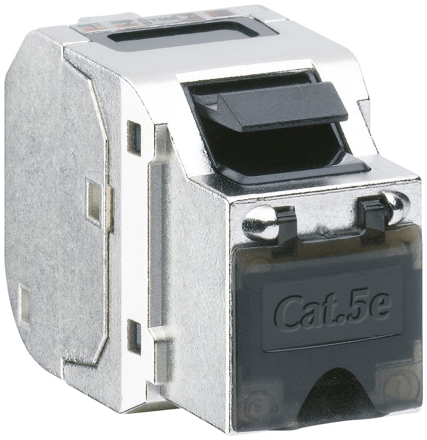 Modulo RJ45 Hager HMS cat.5e, STP, Keystone, 100 pezzi