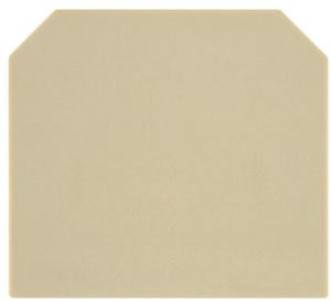 Abschlussplatte Weidmüller AST1+5 DB 58×1.5mm beige
