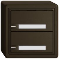 Pulsante universale AP EDIZIO.liv UNI SNAPFIX® c.LED RGB 2× com.1T targ.ma