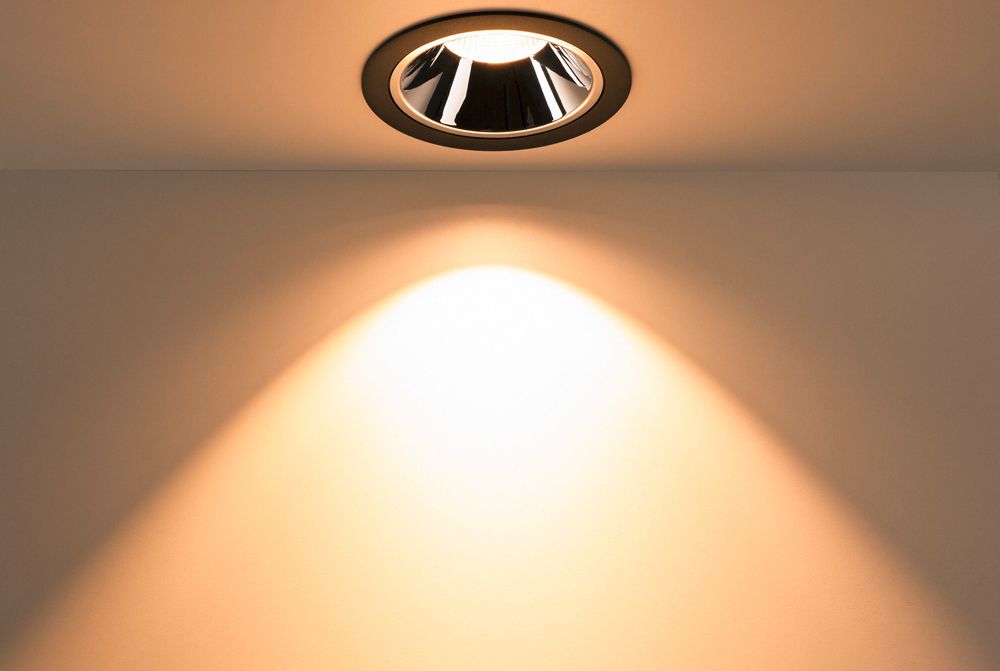 LED-Downlight SLV NUMINOS XL 37.4W 3500lm 3000K 40° DIM Ø160×108mm sz/Cr