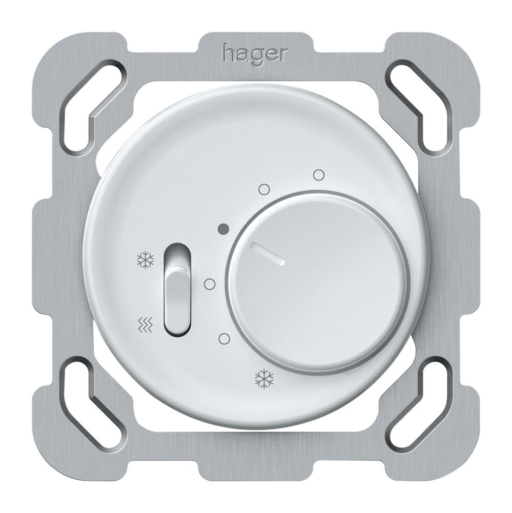 Termostato ambiente INC origin interr.caldo/freddo 230VAC 5…30°C 10A bianco