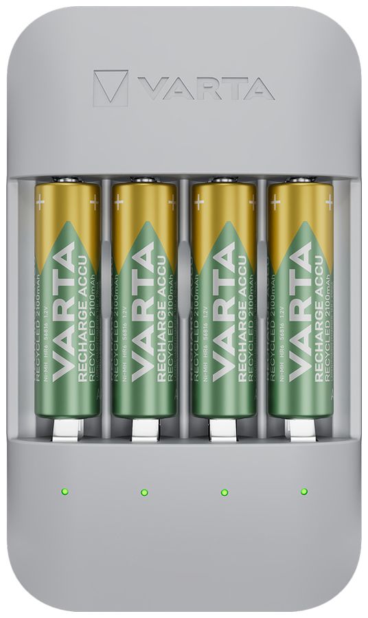 Ladegerät VARTA Eco Pro mit 4×56813 AAA 800mAh Akku wiederverwertet