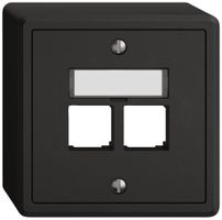 AP-Montageset EDIZIO.liv EASYNET S-One SNAPFIX® gerade 2×RJ45 sz