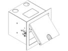 Wandanschlussdose weiss 120×120mm Woertz