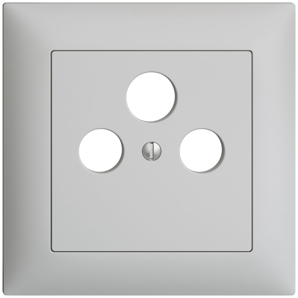 UP-Frontset EDIZIOdue hellgrau 88×88mm