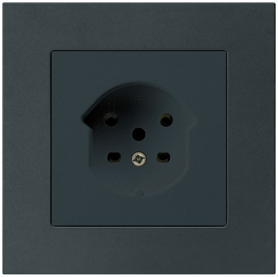 UP-Steckdose HA kallysto.pro Typ 15 mit Steckklemmen schwarz