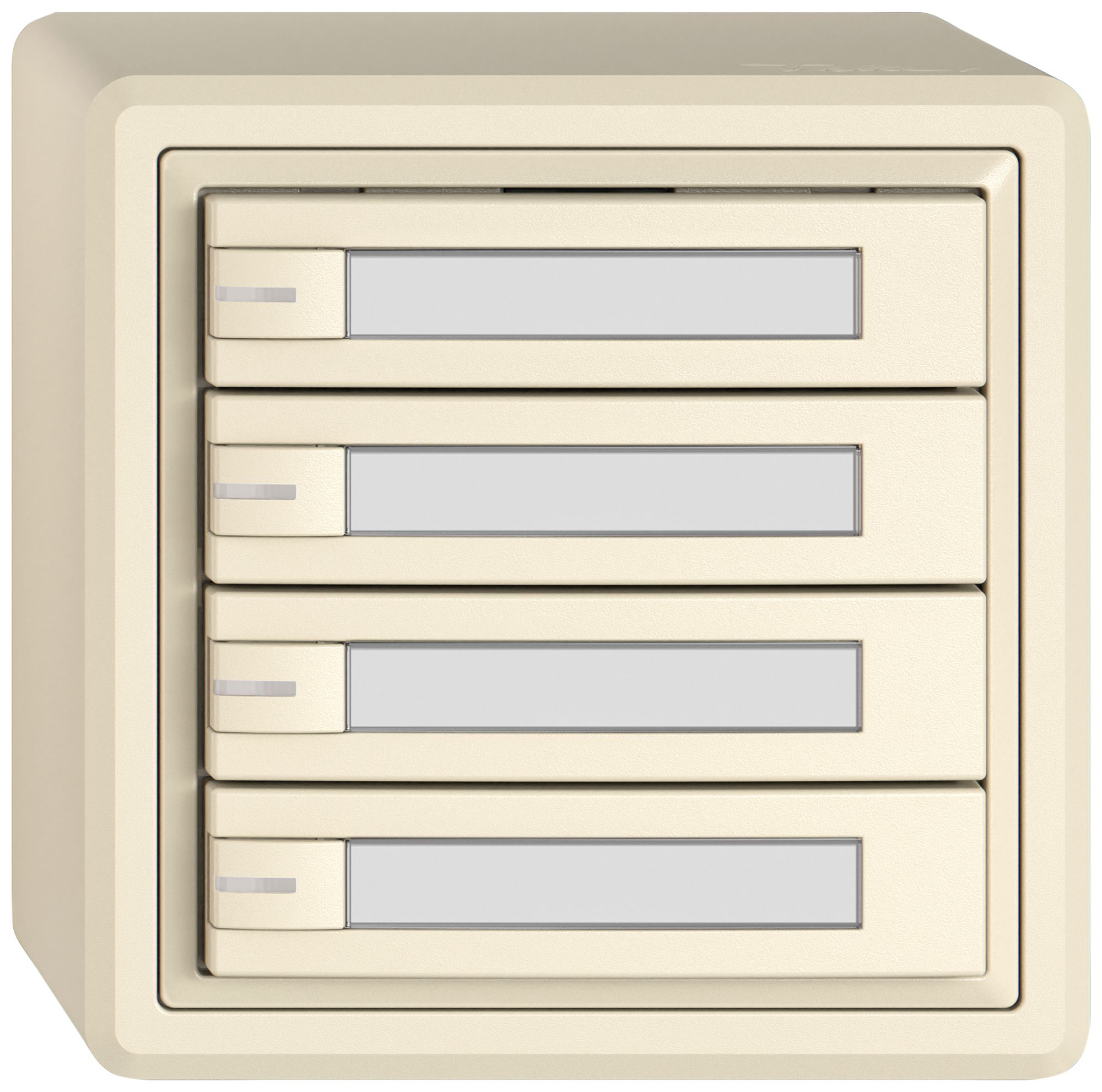 AP-Universaltaster EDIZIO.liv UNI SNAPFIX® 5…48V m.LED blau 4× 1-Tbed.Pap.cr