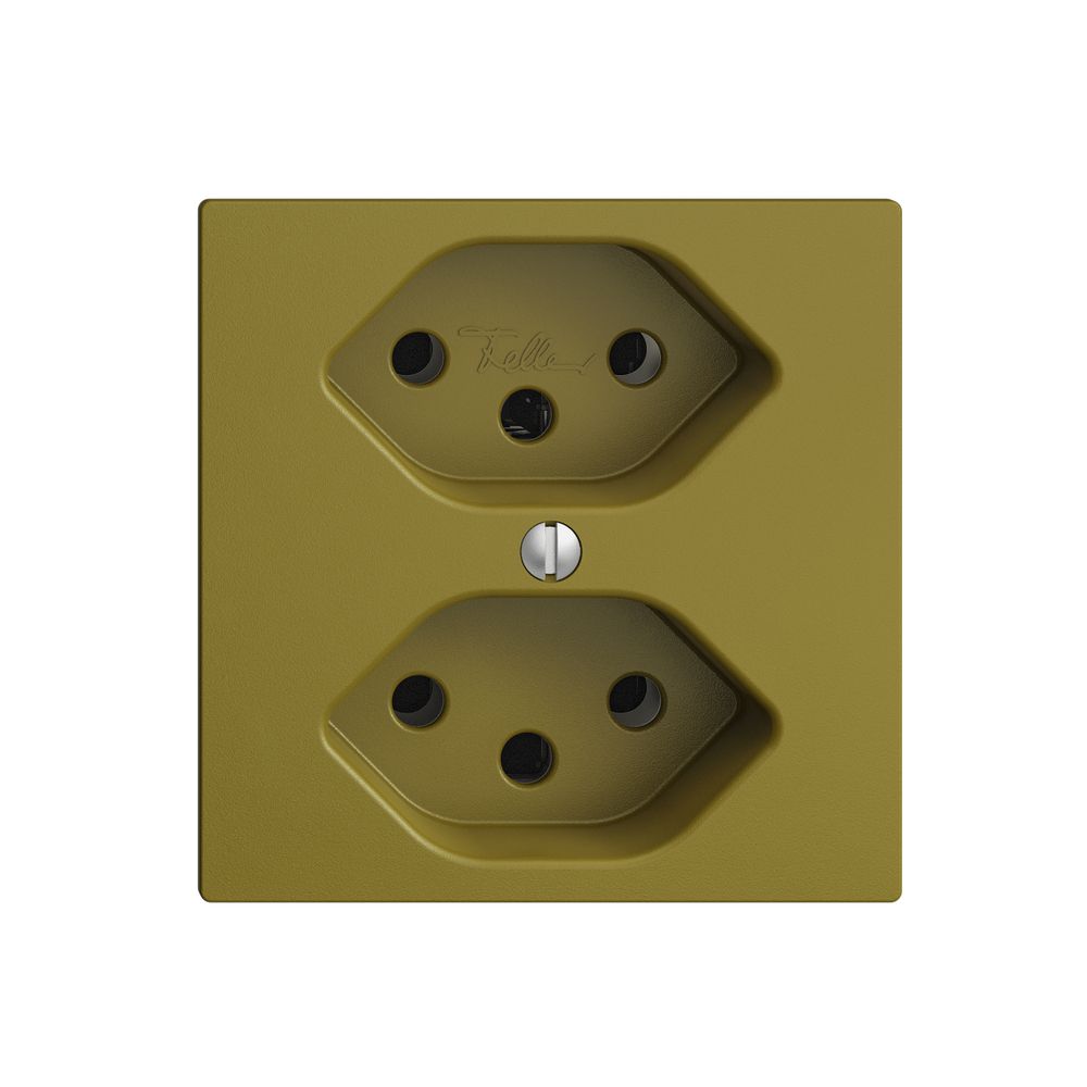 Prise ENC EDIZIOdue 2×T13 olive