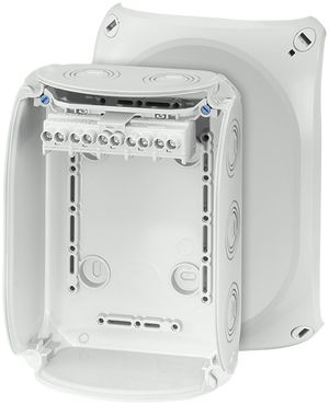 AP-Abzweigdose Hensel KF G mit Klemmen 5×6mm² grau