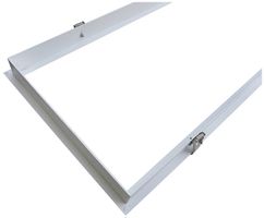 EB-Rahmen DOTLUX 1227×327×24mm Aluminium weiss