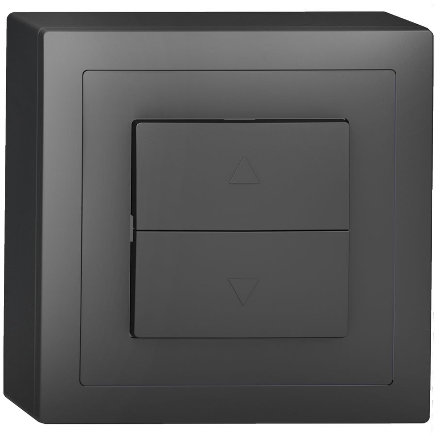 Interrutore per tapparelle AP Sidus, 1-canale, antracite