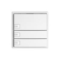 Pulsante universale EDIZIO.liv UNI SNAPFIX® c.LED RGB 3× com.1T bi