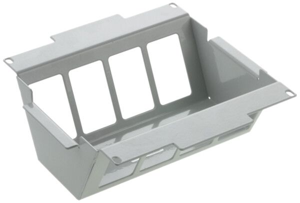 Einbausatz zu WAK 200×200mm lichtgrau leer, Bodenhöhe 95…140mm