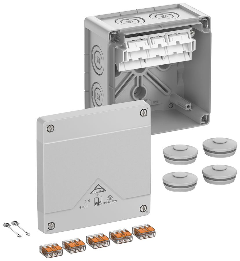 Boîte de dérivation AP Spelsberg Abox Pro SL-4² 127×127×75mm IP69 gr