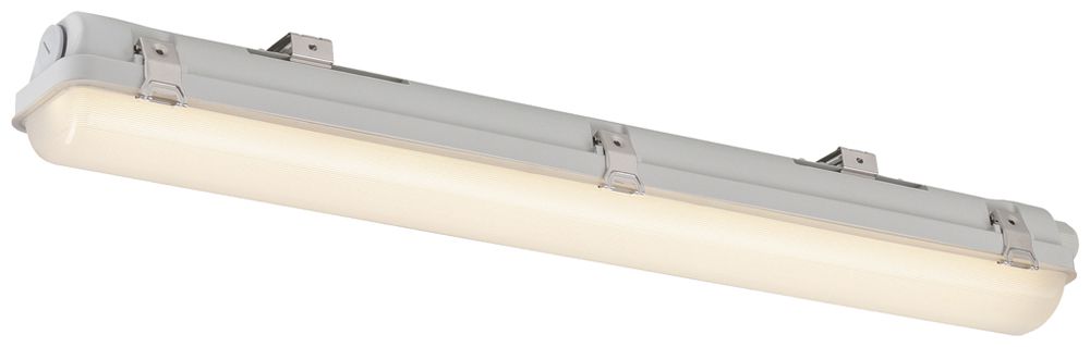 LED-Feuchtraumleuchte SLV WATERPROOF V 9/18W 2010lm 830/840 IP66 0.6m grau