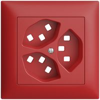 UP-Frontset EDIZIOdue berry 88×88mm 3×T23