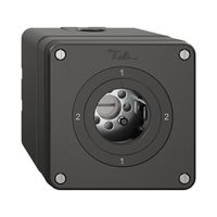 NAPU-Drehschalter NEVO, 3/1L, ohne Zylinder, KS, 2-1-2-1, schwarz