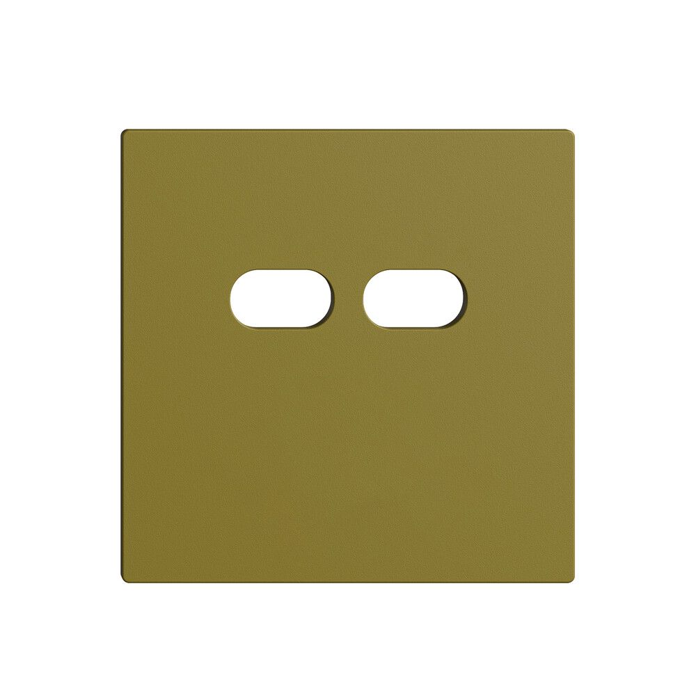 Montageset Feller EDIZIOdue für Steckdose USB 18W 2×Typ C olive