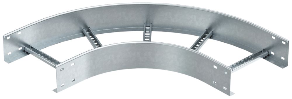 Coude 90° Bettermann 110×200mm en acier zingué à chaud par immersion