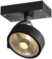 Decken-/Wandleuchte SLV KALU 1, GU10 IP20 schwarz