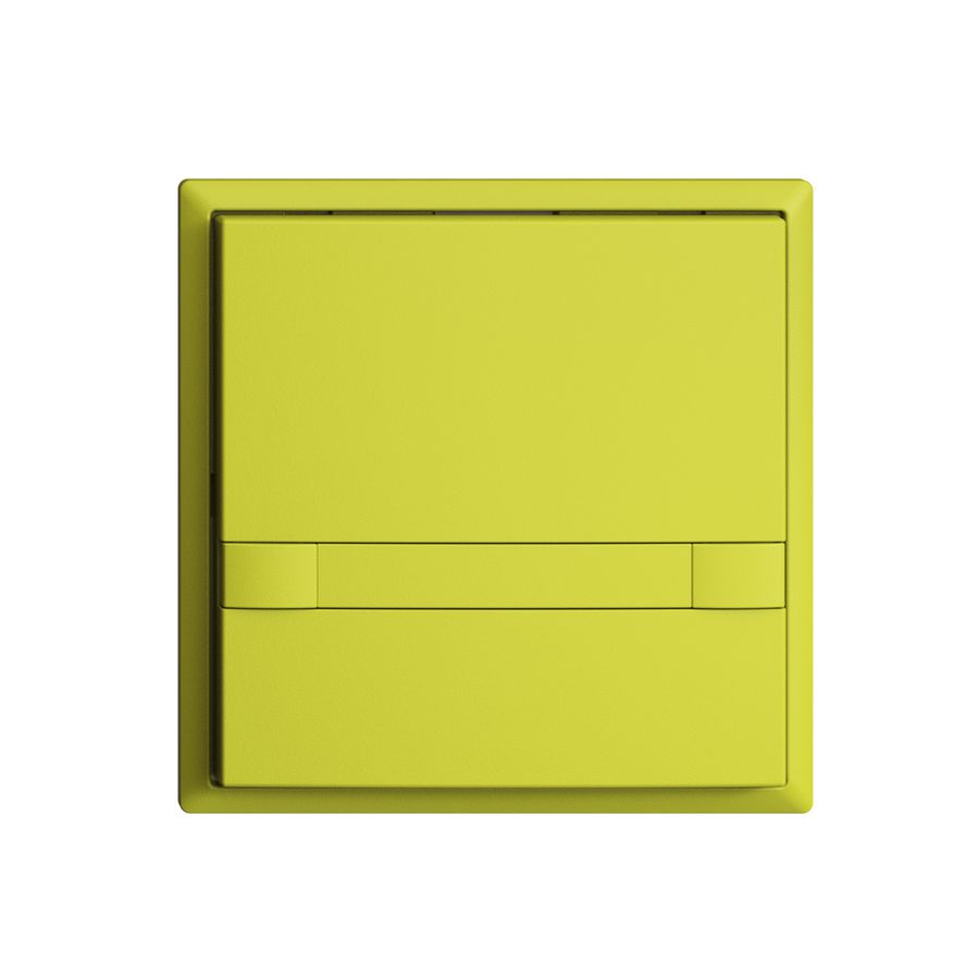 Poussoir ENC KNX 1× EDIZIOdue colore lemon RGB sans LED avec insert papier