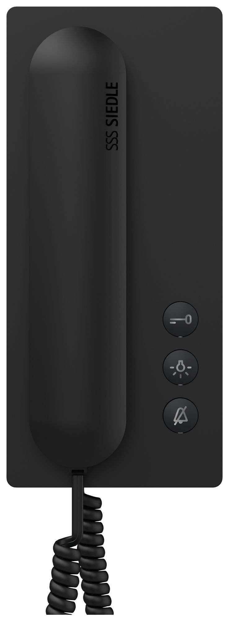 Poste audio intérieure AP Siedle Standard bus ouvre-porte commutation auto noir