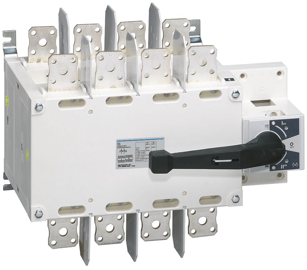 EB-Lastumschalter Hager 4L 1250A für Montageplatte