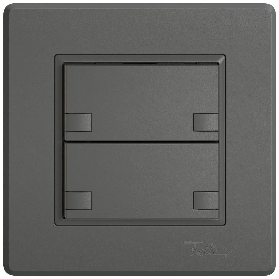 Pulsante universale INC EDIZIO.liv UNI SNAPFIX® s.LED 2× com.2T grs