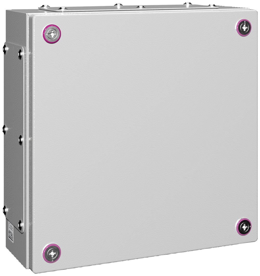 Petit boîtier Rittal KX Jonction, platine, IP55, 300×300×120mm, tôle d'acier