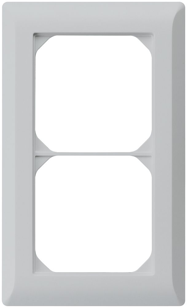UP-Abdeckrahmen kallysto.line 2×1 hellgrau 92×152mm