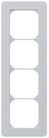 Cadre de recouvrement ENC kallysto.trend 4×1 gris clair 94×274mm