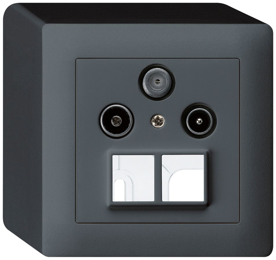 AP-Antennendose R/TV/SAT HMS kallysto anthrazit